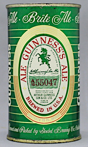 Guinness's Ale Flat Top Can
