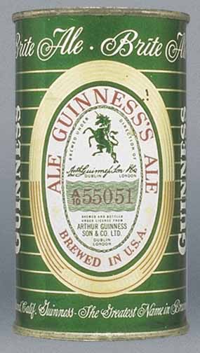 Guinness's Ale Flat Top Can
