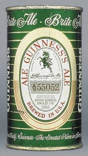 Guinness's Ale Flat Top Can