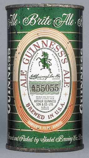 Guinness's Ale Flat Top Can