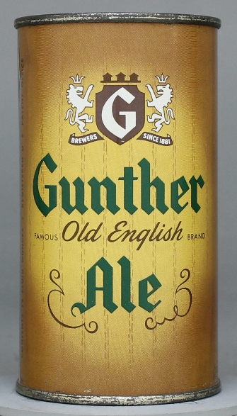 Gunther's Old English Ale Flat Top Can