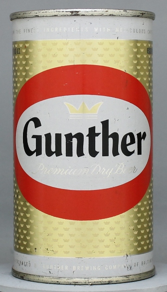 Gunther Premium Dry Beer Flat Top Can
