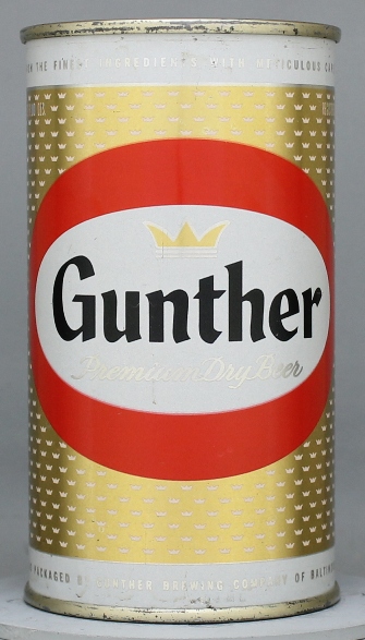 Gunther Premium Dry Beer Flat Top Can