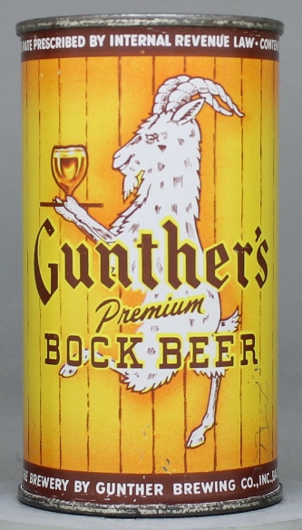 Gunther's Premium Bock Flat Top Can