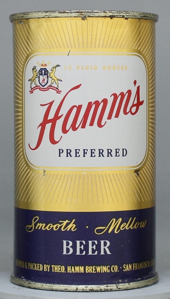Hamm's Preferred Beer Beer Flat Top Can