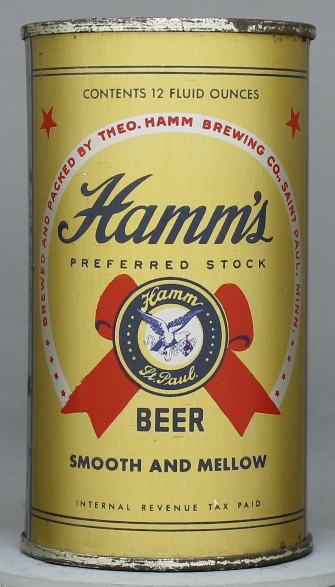 Hamm's Preferred Beer Beer Flat Top Can