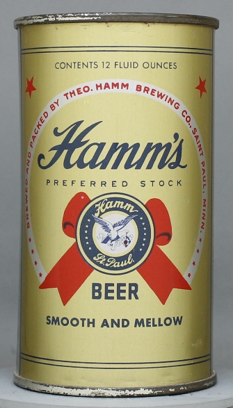 Hamm's Preferred Beer Beer Flat Top Can