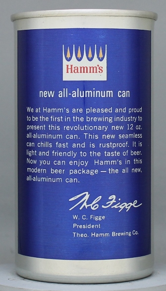 Hamm's Beer Flat Top Can