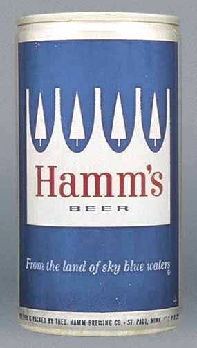Hamms Beer Flat Top Can