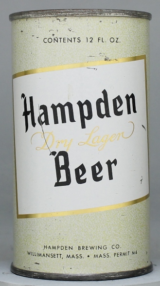 Hampden Dry Lager Beer Flat Top Can