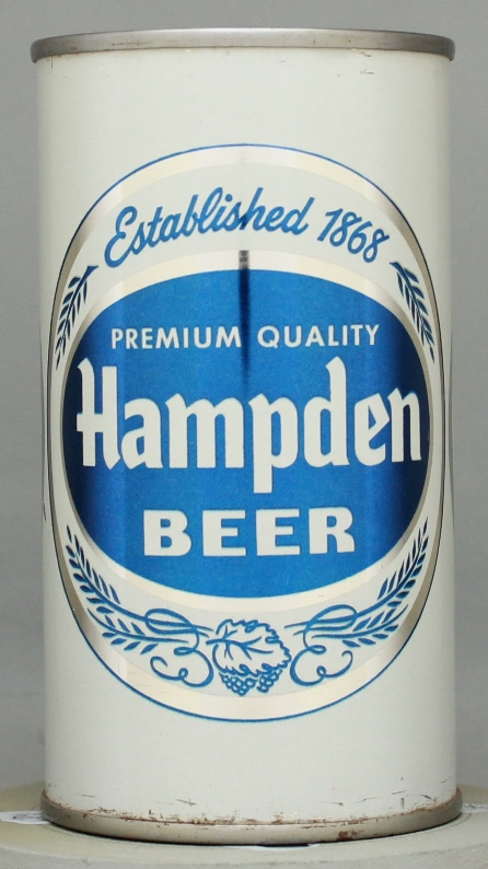 Hampden Premium Quality Beer Flat Top Can