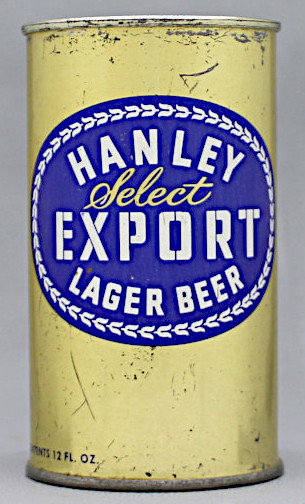 Hanley Select Export Lager Beer Flat Top Can