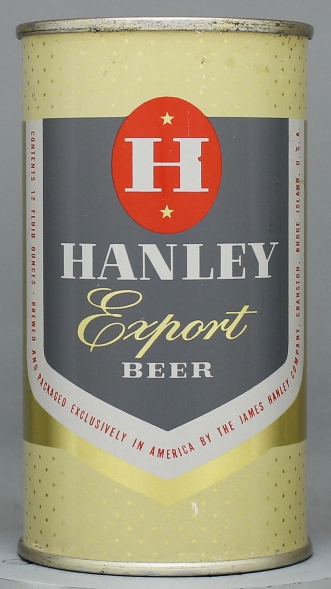 Hanley Export Beer Flat Top Can