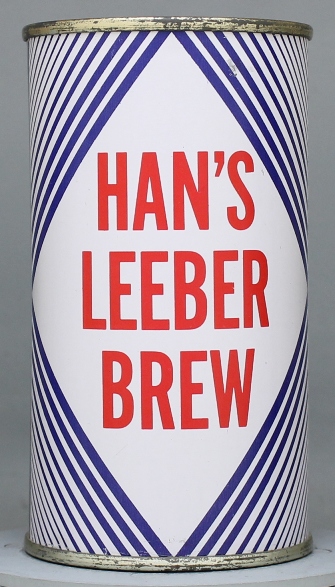 Han's Leeber Brew Beer Flat Top Can