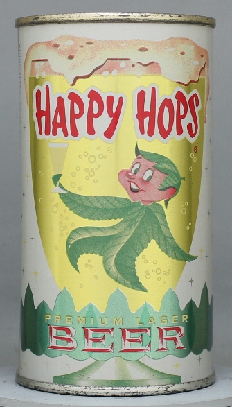 Happy Hops Premium Lager Beer Flat Top Can