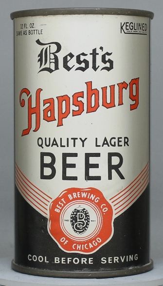 Hapsburg Quality (best's) Beer Flat Top Can