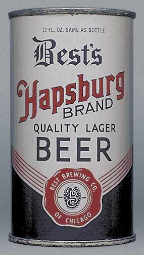 Hapsburg Brand Premium (best's) Beer Flat Top Can