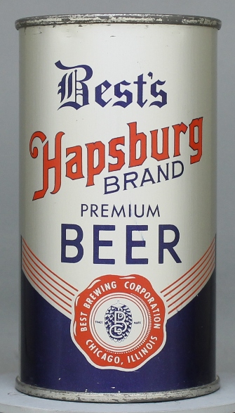 Hapsburg Brand Premium (best's) Beer Flat Top Can