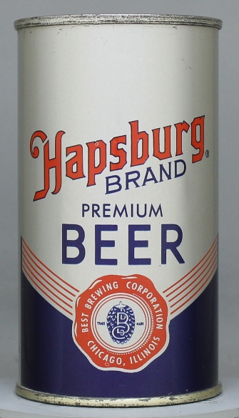 Hapsburg Brand Premium Beer Flat Top Can