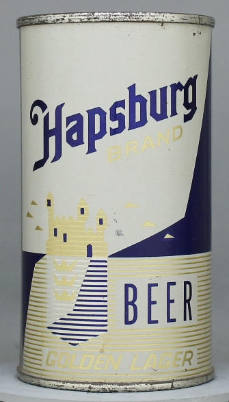 Hapsburg Brand Golden Lager Beer Flat Top Can