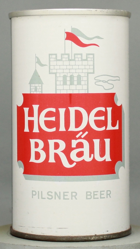 Heidel Brau Pilsner Beer Flat Top Can