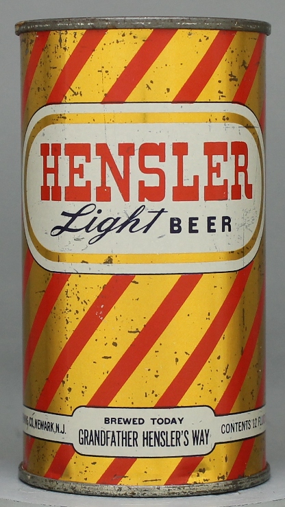 Hensler Light Beer Flat Top Can