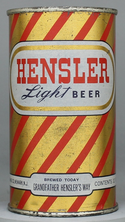 Hensler Light Beer Flat Top Can