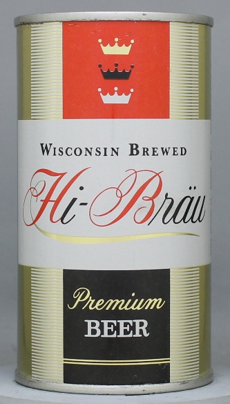 Hi-brau Premium Beer Flat Top Can