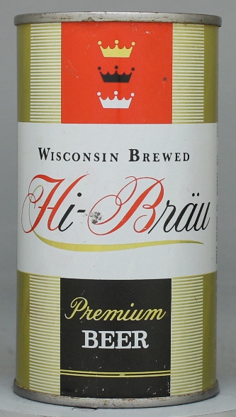 Hi-brau Premium Lager Beer Flat Top Can