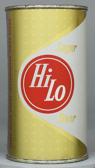 Hi Lo Lager Beer Flat Top Can