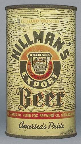 Hillman's Export Beer Flat Top Can