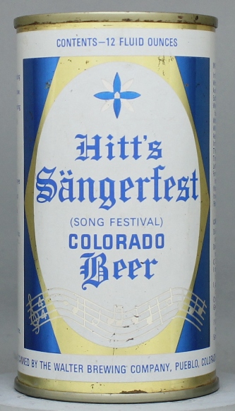 Hitts Sangerfest Beer Flat Top Can