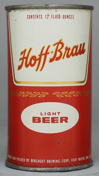 Hoff-brau Light Beer Flat Top Can