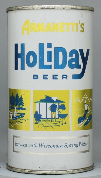 Holiday (armanetti's) Beer Flat Top Can