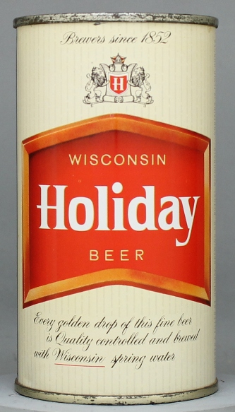 Holiday Wisconsin Beer Flat Top Can