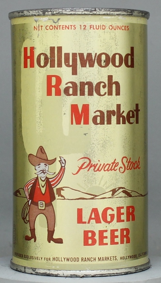 Hollywood Ranch Market Beer Flat Top Can