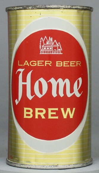 Home Brew Lager Beer Flat Top Can