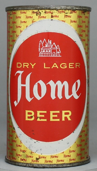 Home Dry Lager Beer Flat Top Can