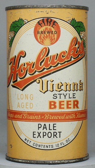 Horluck's Vienna Fire Brewed Beer Flat Top Can