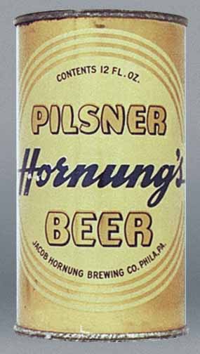 Hornung's Pilsner Beer Flat Top Can