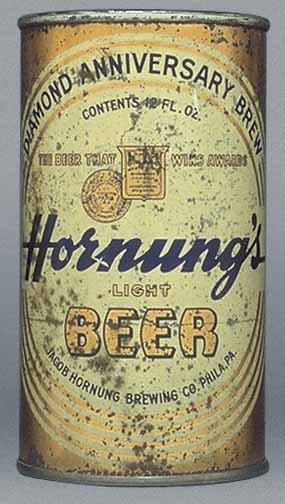 Hornung's Light Beer Flat Top Can