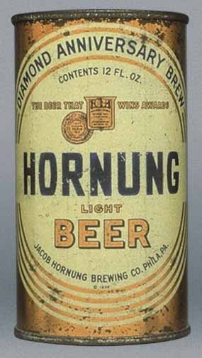 Hornung Light Beer Flat Top Can