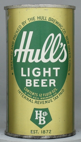 Hull's Light Beer Flat Top Can