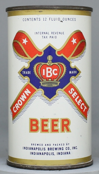 Ibc Crown Select Beer Flat Top Can