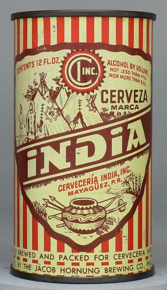India Cerveza Flat Top Can