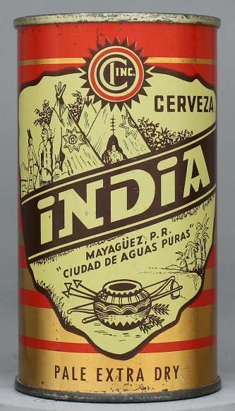 India Cerveza Flat Top Can