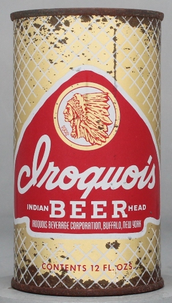 Iroquois Indian Head Beer Flat Top Can