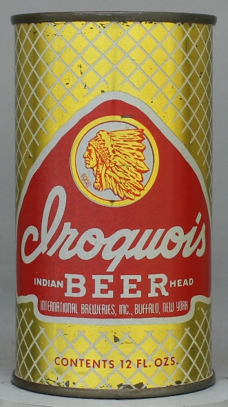 Iroquois Indian Head Beer Flat Top Can