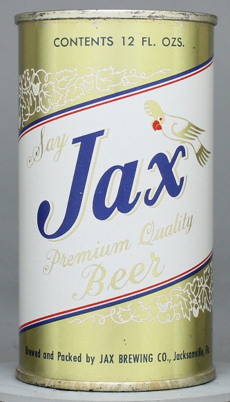 Jax Premium Quality Beer Flat Top Can