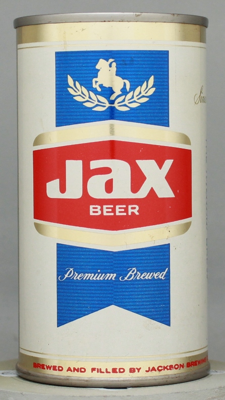 Jax Premium Beer Flat Top Can